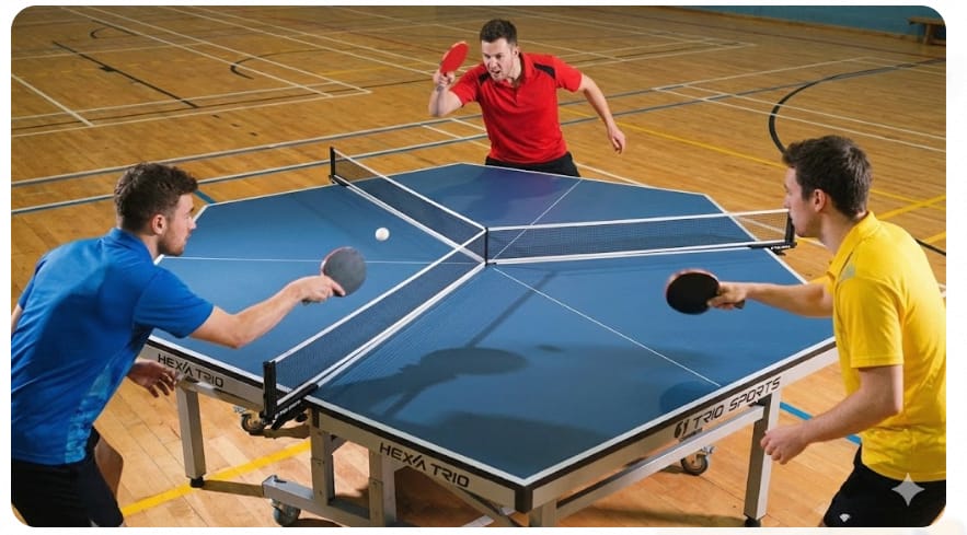 Mesa Hexagonal Trio Sports 6